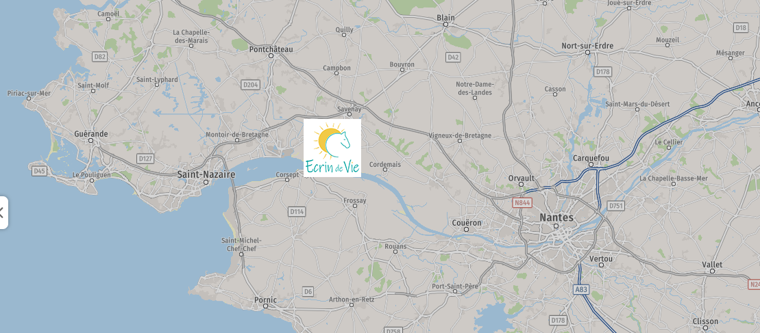 Emplacement Ecrin de Vie sur une carte